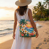 Cabas de plage matelassé – Tropical Breeze