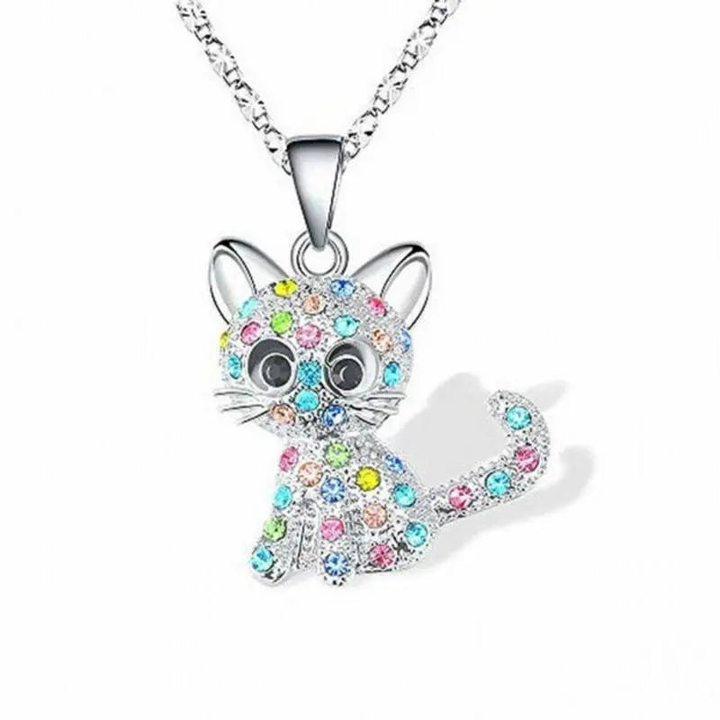 Collier en Zirconia Coloré avec Monture en Argent | Maya Deauville