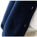 Margaux™ | Cardigan classique à boutons camel | Maya Deauville