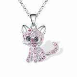 Collier en Zirconia Coloré avec Monture en Argent | Maya Deauville