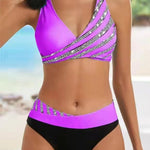 Mona – Bikini imprimée aux teintes chaudes | Maya Deauville