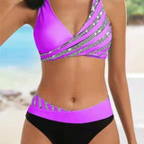 Mona – Bikini imprimée aux teintes chaudes | Maya Deauville