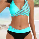 Mona – Bikini imprimée aux teintes chaudes | Maya Deauville
