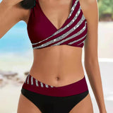 Mona – Bikini imprimée aux teintes chaudes | Maya Deauville