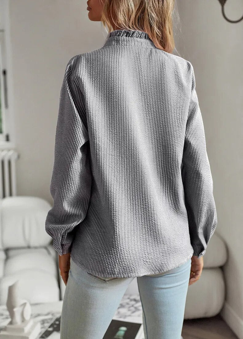 Audrey™ | Blouse élégante à manches longues | Maya Deauville