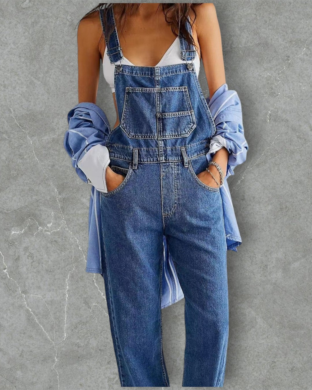 Jacqui | Urban Denim Jumpsuit | Maya Deauville