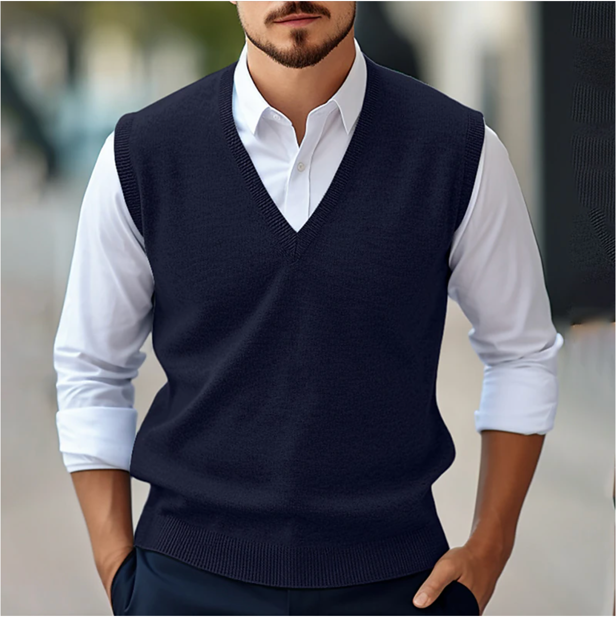 Daniel™ | Pull confortable élégant Sans Manches | Maya Deauville