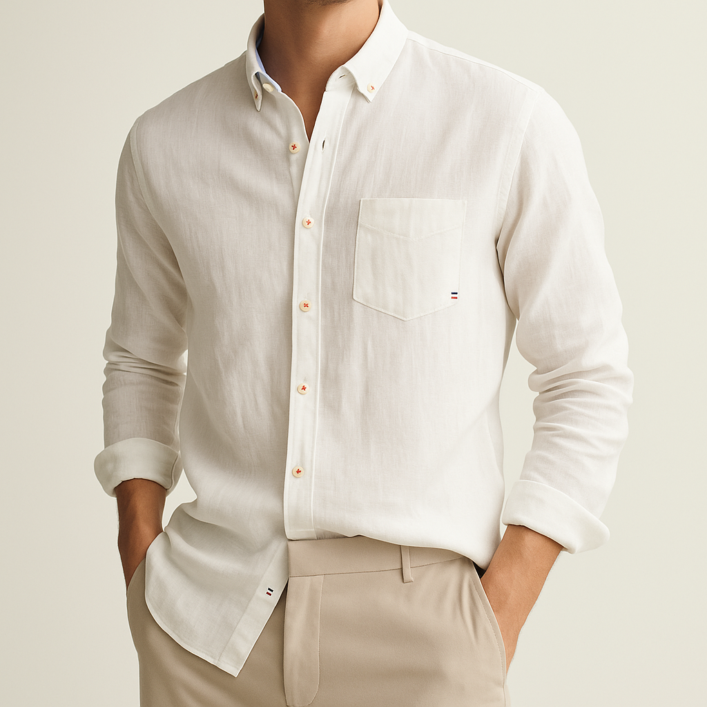 Arthur™ | Chemise homme en lin légère et élégante | Maya Deauville