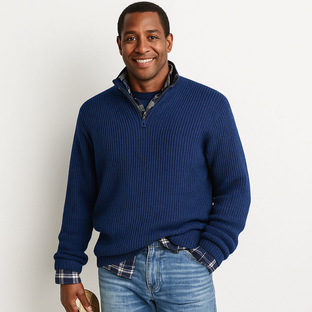 Louis™ | Pull Moderne à Quart de Zip | Maya Deauville