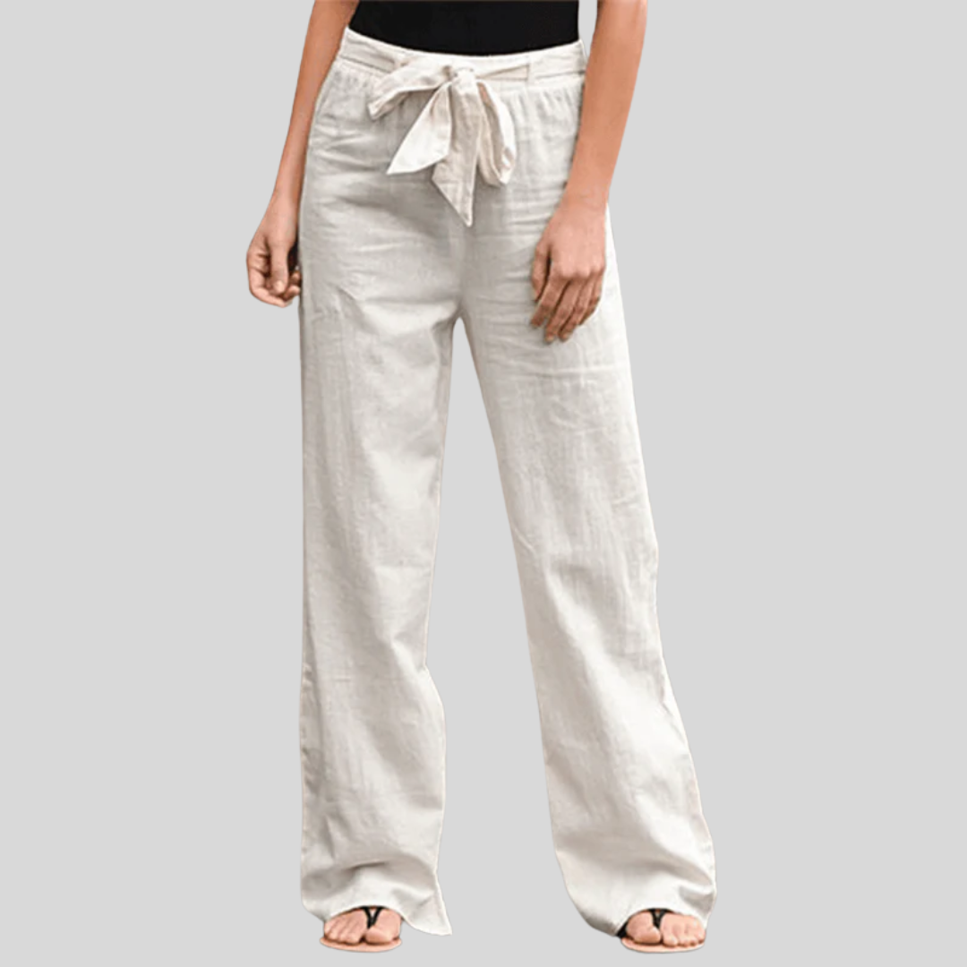Joleen | Pantalon Détente Femme Avec Cordon Et taille élastique | Maya Deauville