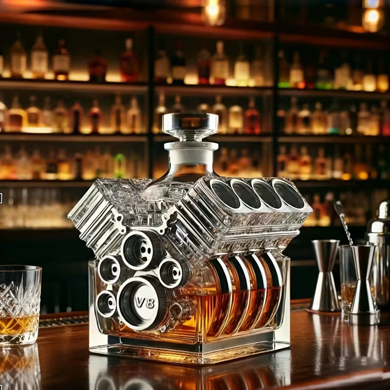 Carafe à whisky – Édition Moteur V8 | Maya Deauville