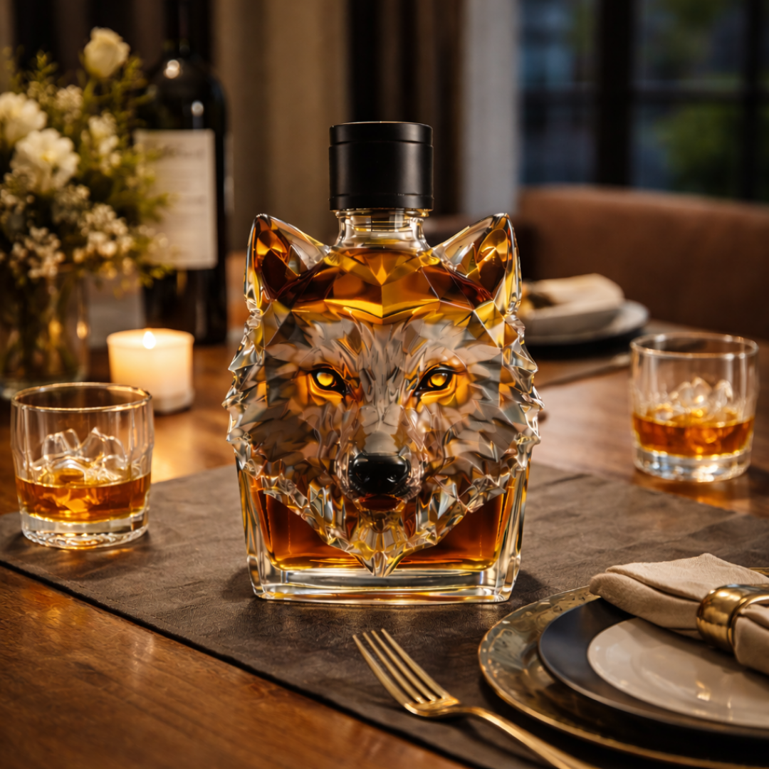Carafe à whisky – Édition Loup | Maya Deauville