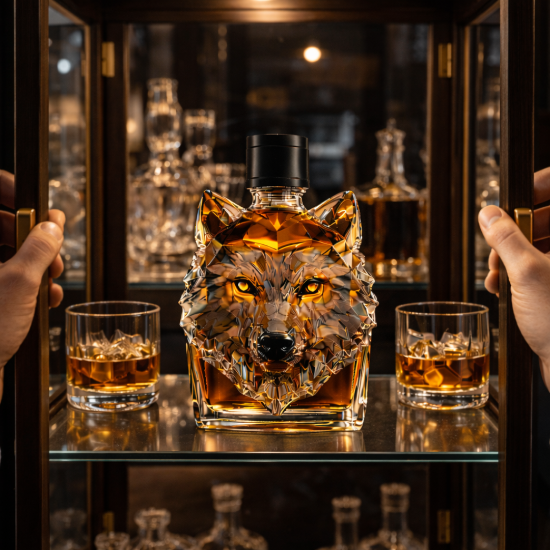 Carafe à whisky – Édition Loup | Maya Deauville