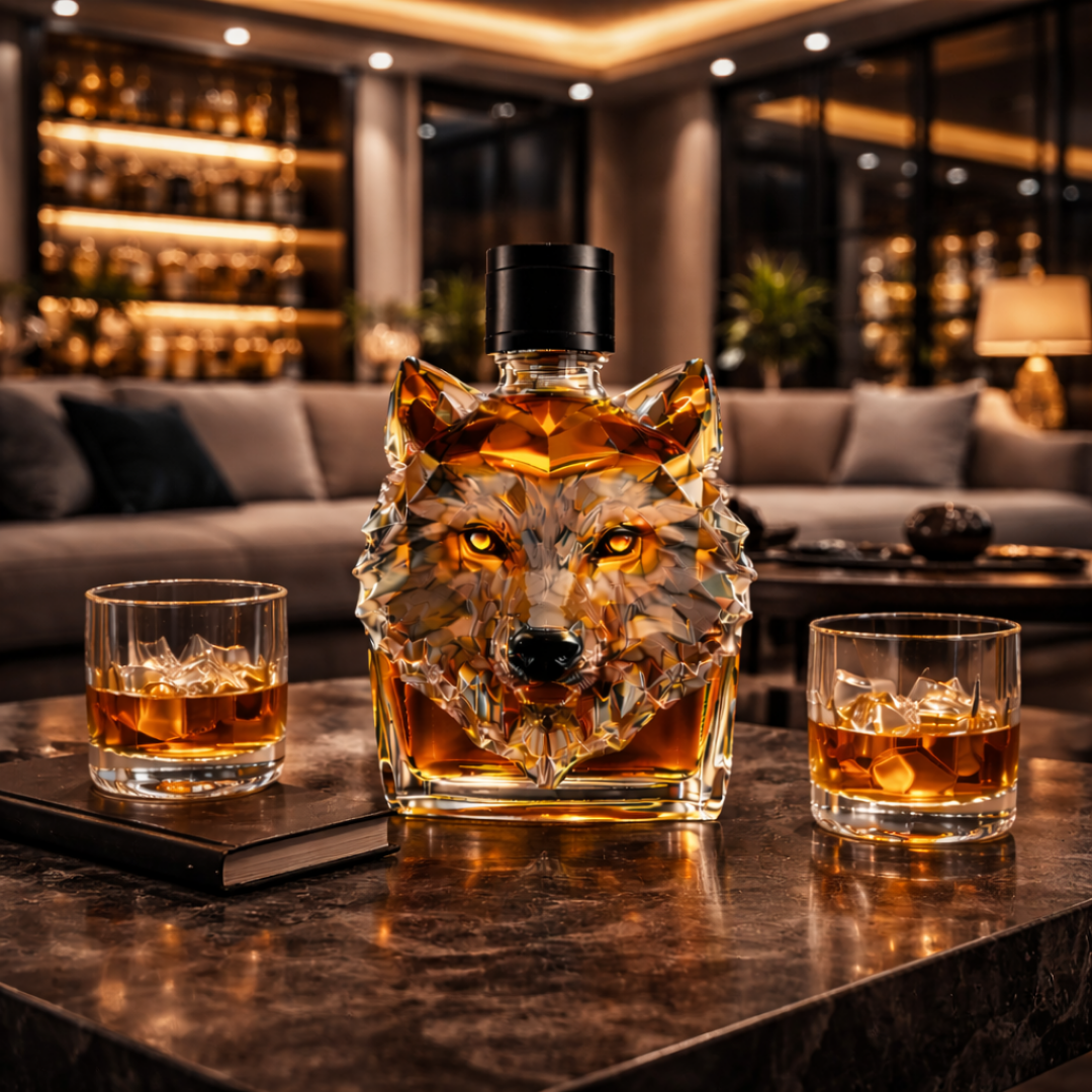 Carafe à whisky – Édition Loup | Maya Deauville