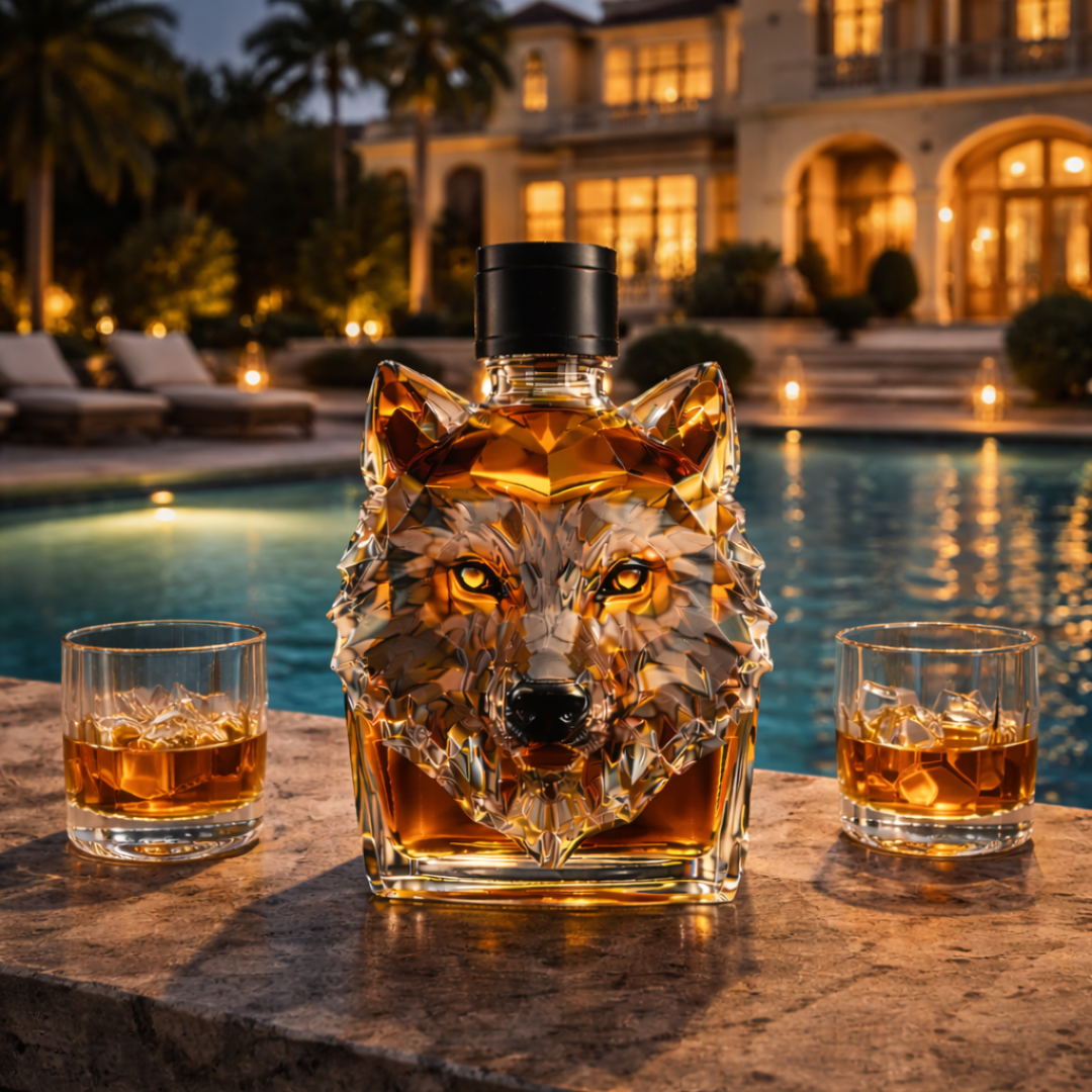Carafe à whisky – Édition Loup | Maya Deauville