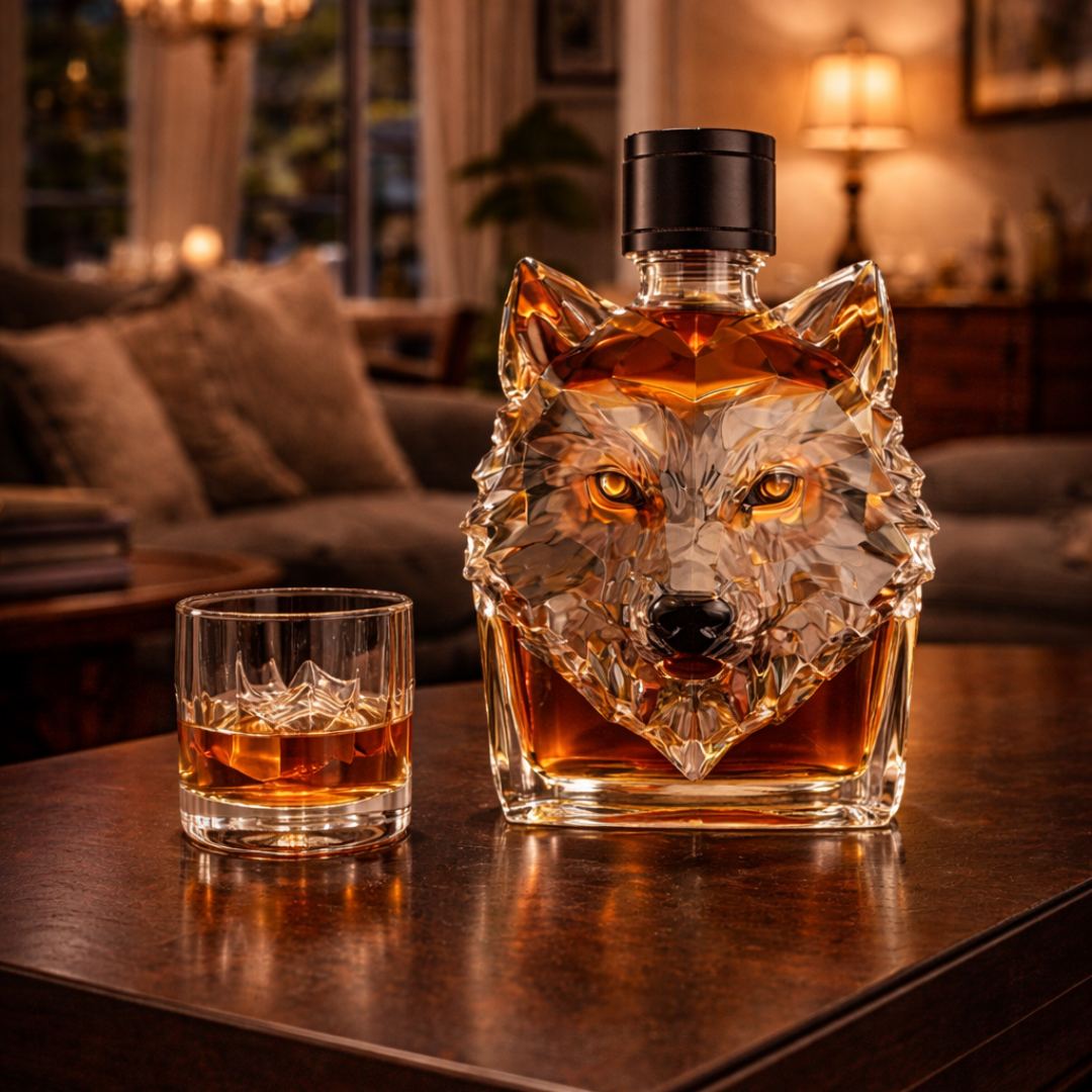 Carafe à whisky – Édition Loup | Maya Deauville