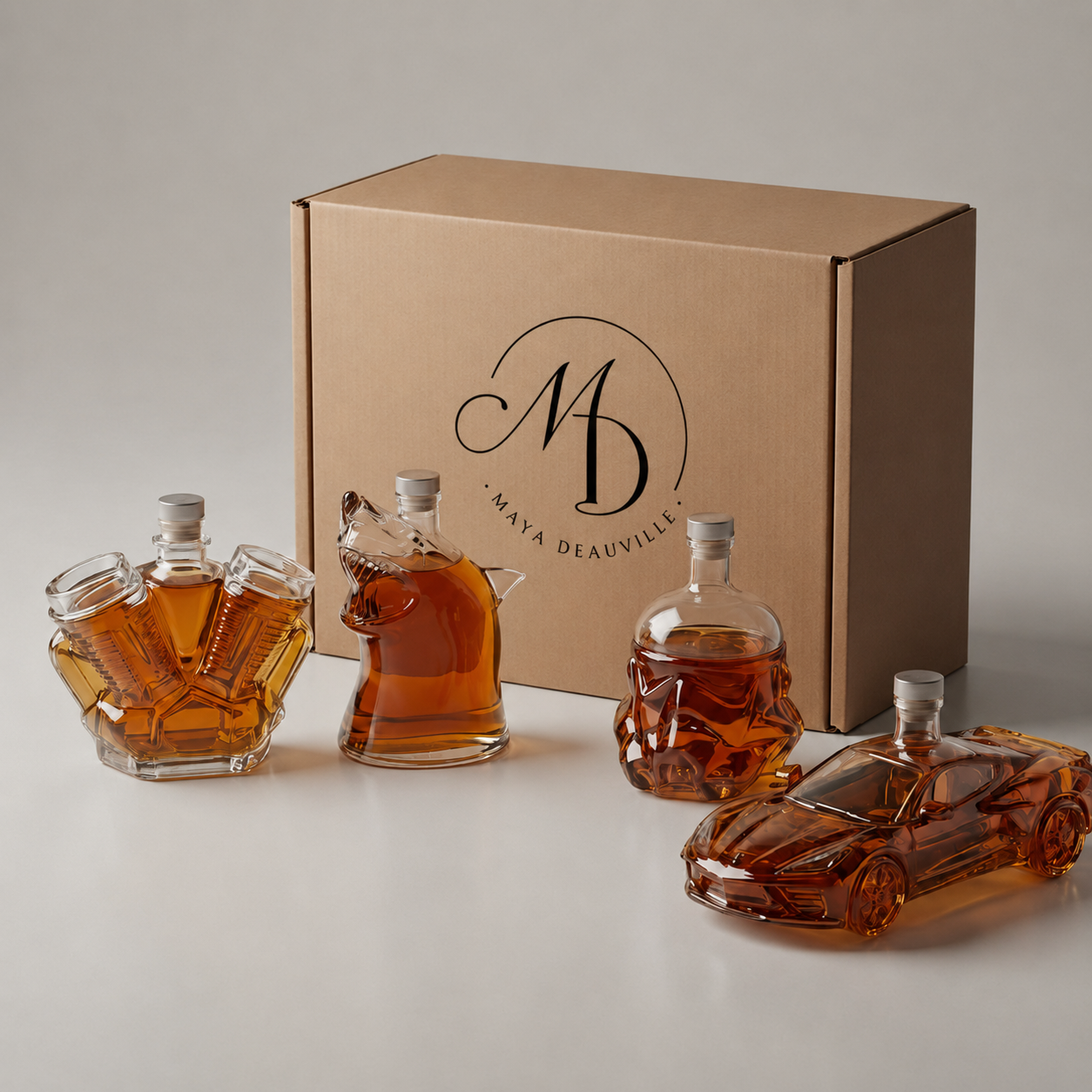 Carafe à whisky – Édition Tracteur bleu | Maya Deauville