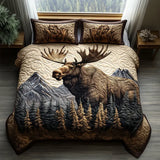 Parure de lit matelassée 3 pièces – Animaux de la forêt