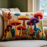 Housse de coussin matelassée – Jardin de champignons