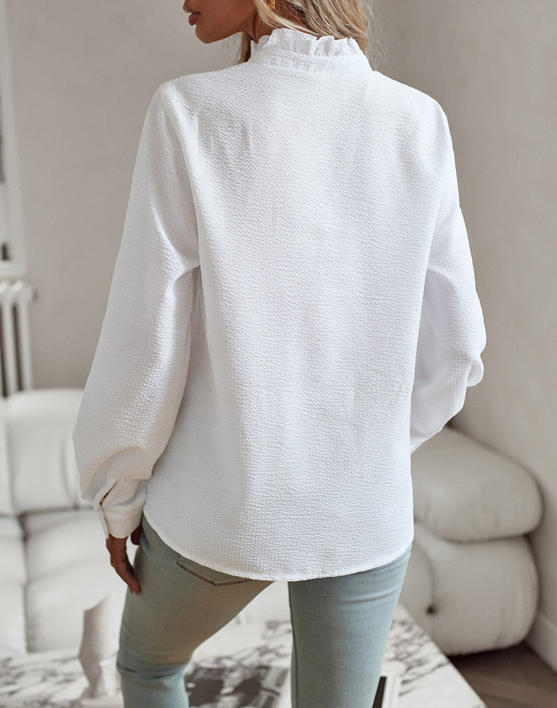 Audrey™ | Blouse élégante à manches longues | Maya Deauville