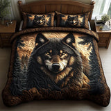 Parure de lit matelassée 3 pièces – Animaux de la forêt