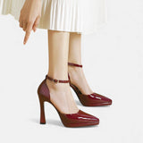 Talons en Cuir Evette | Maya Deauville