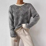 Léa™ | Pull en Maille Rayée Confortable | Maya Deauville