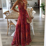 Gweneth™ | Robe bohème sans manches | Maya Deauville