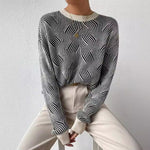 Léa™ | Pull en Maille Rayée Confortable | Maya Deauville