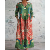 ELEANOR | Robe maxi florale vintage | Maya Deauville