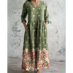 ELEANOR | Robe maxi florale vintage | Maya Deauville