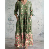 ELEANOR | Robe maxi florale vintage | Maya Deauville