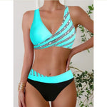 Zoë – Haut de maillot imprimé style halter | Maya Deauville