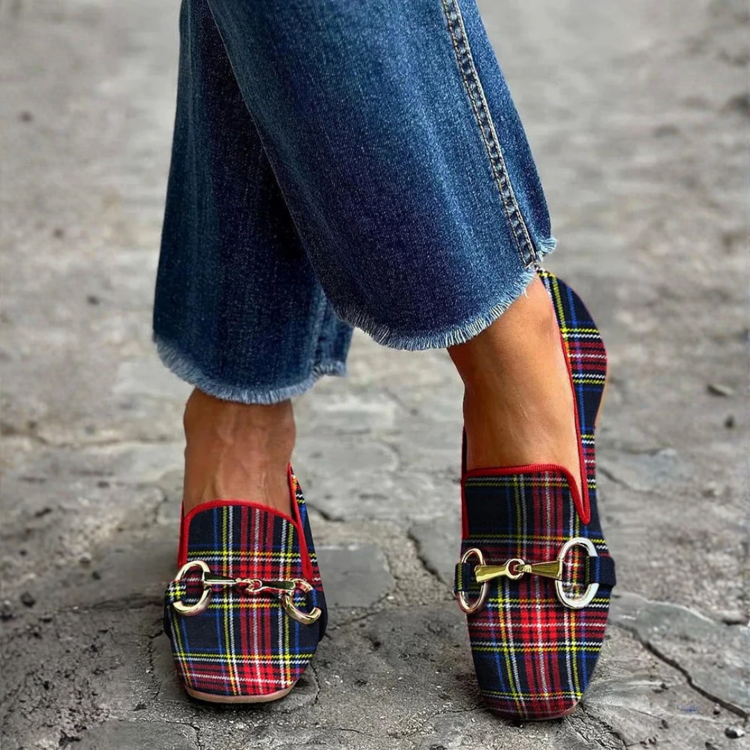 Mélani™ | Mocassin à carreaux | Maya Deauville