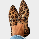 Gia | Mocassins Élégants Léopard | Maya Deauville
