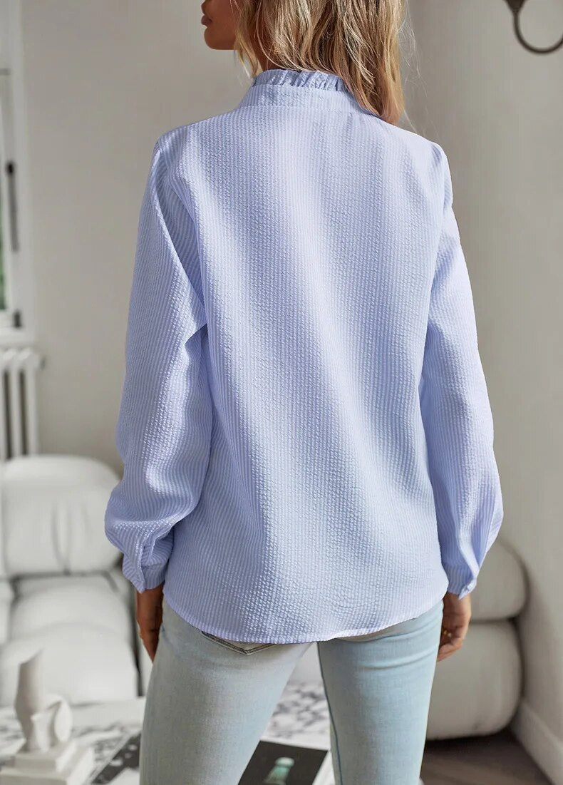 Audrey™ | Blouse élégante à manches longues | Maya Deauville