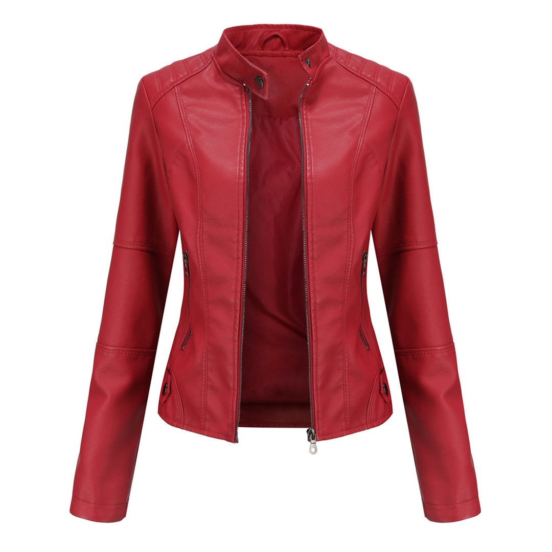 Milena™ | Veste en Cuir Élégante | Maya Deauville