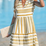 Katrina | Robe d’Été Géométrique | Maya Deauville