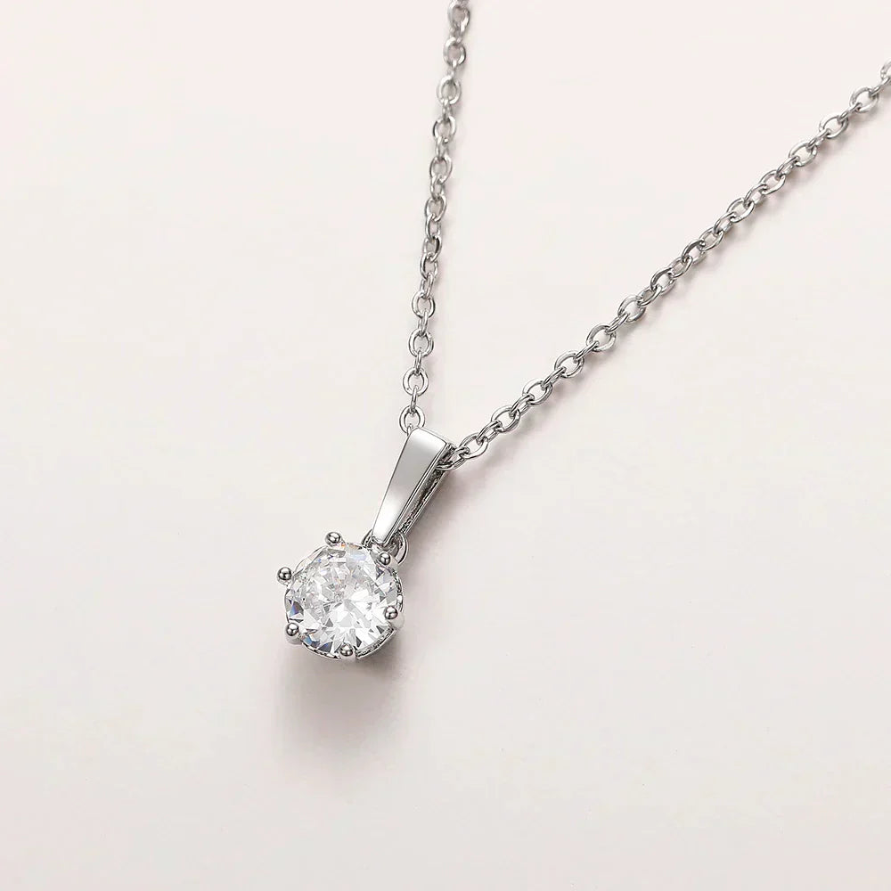 Collier Pendentif Classique en Zirconium | Maya Deauville