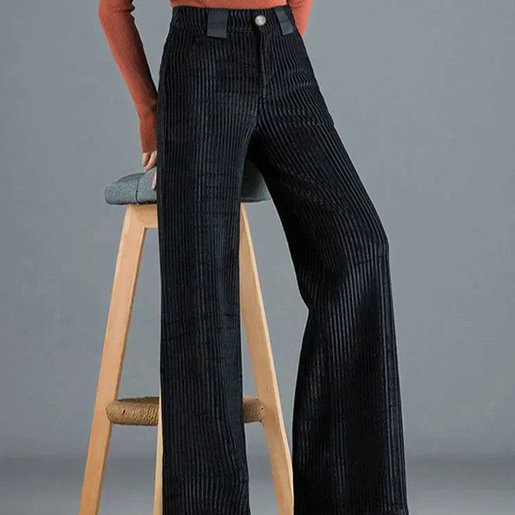 Mathilde™ | Pantalon Vintage en Velours Côtelé | Maya Deauville