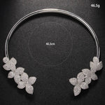 Collier élégant Fleur en Cristal | Maya Deauville
