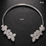 Collier élégant Fleur en Cristal | Maya Deauville