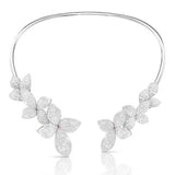 Collier élégant Fleur en Cristal | Maya Deauville