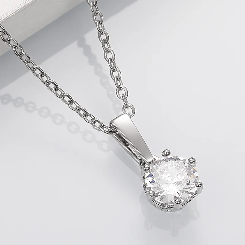 Collier Pendentif Classique en Zirconium | Maya Deauville