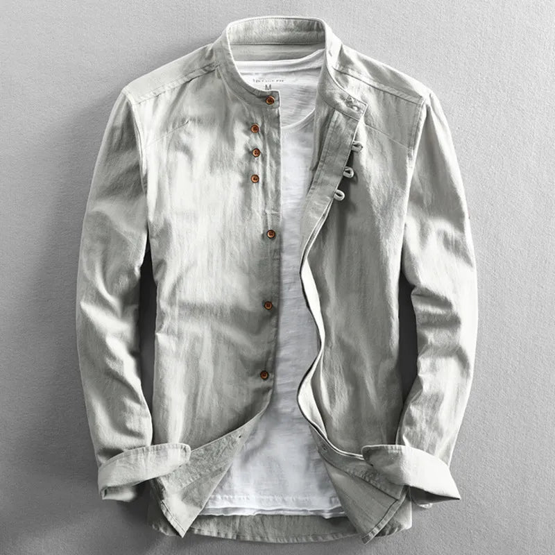 Alfonds™ | Chemise Élégante Style Japonais | Maya Deauville