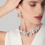 Collier élégant Fleur en Cristal | Maya Deauville