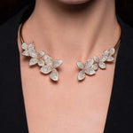 Collier élégant Fleur en Cristal | Maya Deauville
