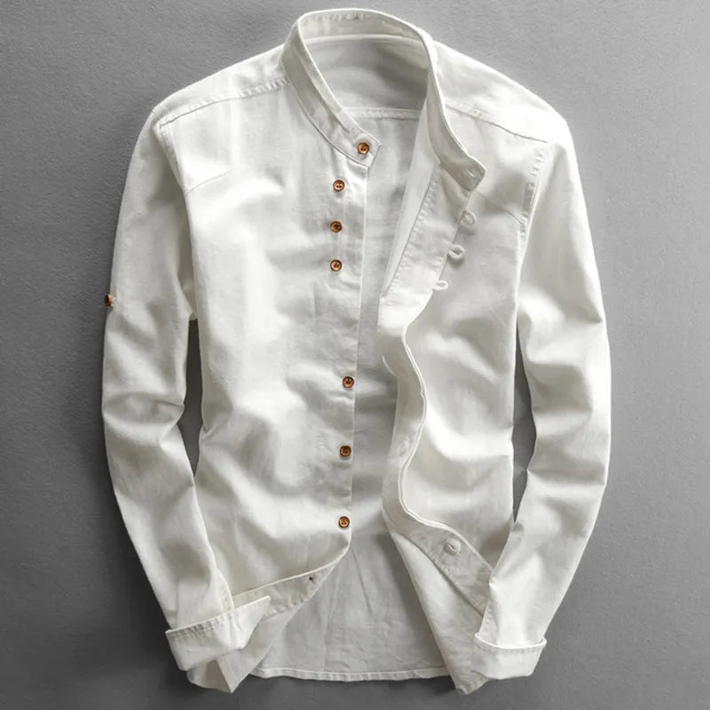 Alfonds™ | Chemise Élégante Style Japonais | Maya Deauville