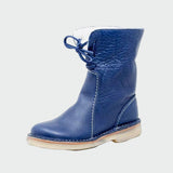 Bottes pour hommes en cuir imperméable avec doublure en laine | Maya Deauville