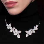 Collier élégant Fleur en Cristal | Maya Deauville
